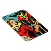 Retro Horror Vampire Comicen Magnet (Rechte Seite)