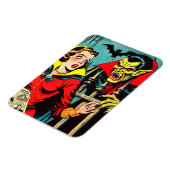 Retro Horror Vampire Comicen Magnet (Linke Seite)