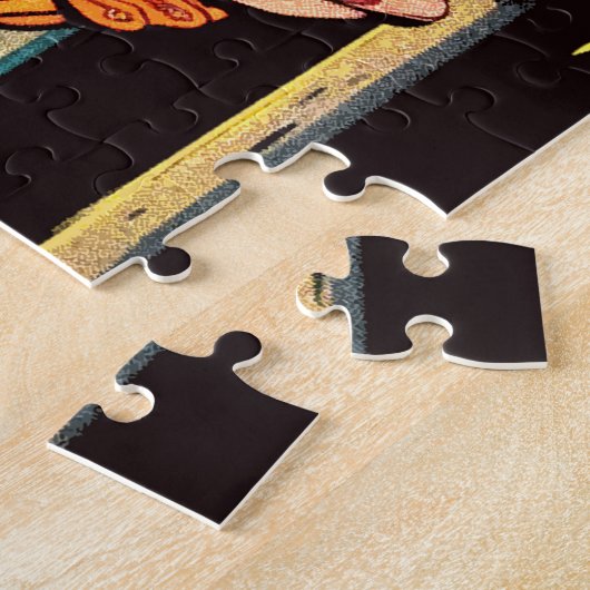 Retro Horror Vampire Comicen Puzzle (Seite)