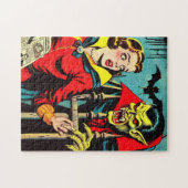 Retro Horror Vampire Comicen Puzzle (Horizontal)