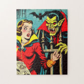Retro Horror Vampire Comicen Puzzle (Vertikal)