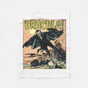 Retro-Horrorfilm-Monster-Vampir-Vintage-Halloween Fleecedecke