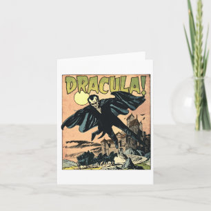 Retro-Horrorfilm-Monster-Vampir-Vintage-Halloween Karte