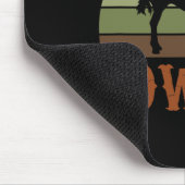 Retro Horseback Reiten Rodeo Western Mousepad (Ecke)