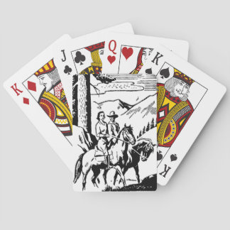 Retro Horseback Riding Spielkarten