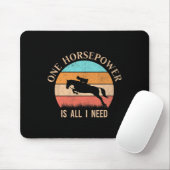 Retro Horseback Ristorante La Lanchetta Mousepad (Mit Mouse)