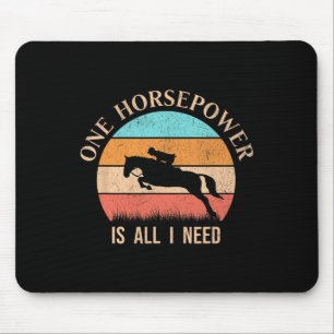 Retro Horseback Ristorante La Lanchetta Mousepad