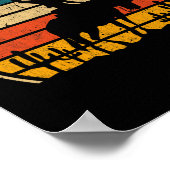 Retro Horseback Rodeo Western Cowbo Poster (Ecke)