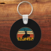 Retro Horseback Rodeo Western Cowbo Schlüsselanhänger (Vorderseite)