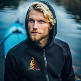 Retro Horseshoe Bend Kayaking Hoodie