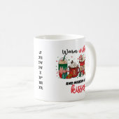Retro Hot Chocoa Schokolade Weihnachten Tasse (VorderseiteRechts)