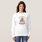 Retro Hot Cocoa und Weihnachtsfilme Sweatshirt (Vorne ganz)