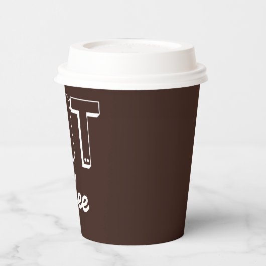 Retro Hot Coffee Paper Cups Pappbecher (Links)