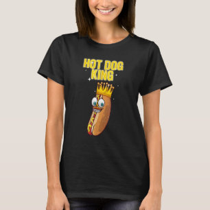 Retro Hot Dog King Shirt Hotdog Funny Sausage Wien