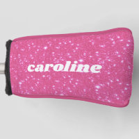 Retro Hot Pink Glitzer Sparkor Personalisierter Na
