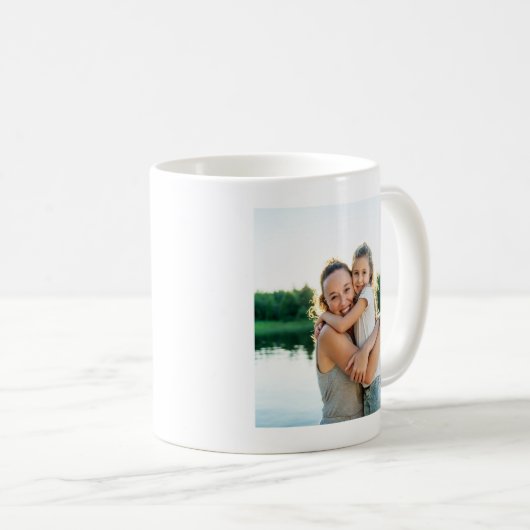 Retro Hot Pink Mama Foto Kaffeetasse (VorderseiteRechts)