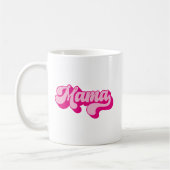 Retro Hot Pink Mama Foto Kaffeetasse (Links)