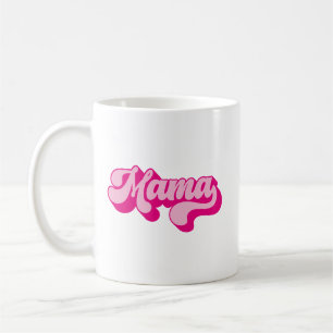 Retro Hot Pink Mama Foto Kaffeetasse