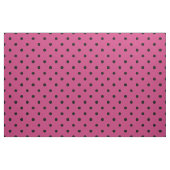 Retro Hot Pink und Black Polka Dot Muster Stoff (Yard (91,4 cm))