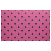 Retro Hot Pink und Black Polka Dot Muster Stoff (Fat Quarter (45,7 x 55,9 cm))
