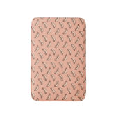 Retro-Hotdog-Nahtloses Muster Badematte (Vorderseite Vertikal)