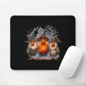 Retro House Hühner Hexenduft verwunderlich Herbst Mousepad (Mit Mouse)