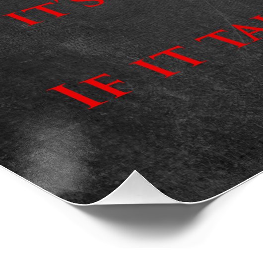 Retro House Rules of Kindness auf Chalkboard Poster (Ecke)