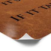 Retro House Rules of Kindness on Rusty Metal Poster (Ecke)