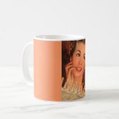 Retro Housefrau Birthday Kaffeetasse (Vorderseite Links)