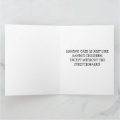 RETRO HOUSEWIFE CAT MAMA GREETKARTE KARTE (Innenseite)