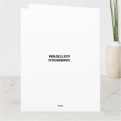 RETRO HOUSEWIFE CAT MAMA GREETKARTE KARTE (Rückseite)