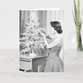 RETRO HOUSEWIFE CHRISTMAS CARDS KARTE (Vorderseite)