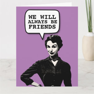 RETRO HOUSEWIFE FUNNY BIRTHDAY GIRL FRIEND CARD KARTE