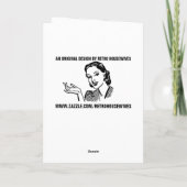 RETRO HOUSEWIFE THRIFT SHOPS & TACOS FUNNCards Karte (Rückseite)