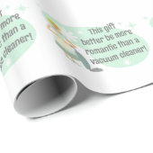 Retro Housfrau hasst das Vakuum Geschenkpapier (Rolleneckpunkt)