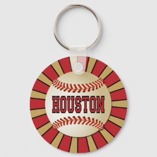 RETRO HOUSTON-BASEBALL SCHLÜSSELANHÄNGER