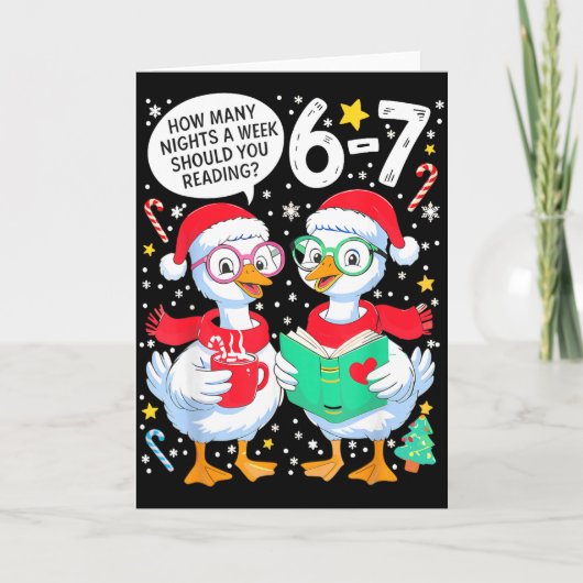 Retro How Many Nights A Week Should You Be Reading Karte (Vorderseite)