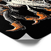 Retro Howdy Ghouls Skeleton Cowboy Western Rodeo H Poster (Ecke)