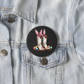 Retro Howdy Oaster Funny Cowboy Stiefel Ostereier Button (Beispiel)