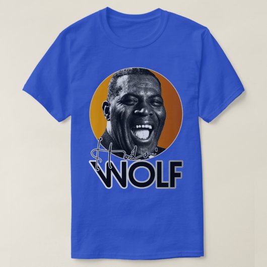 Retro Howlin Wolf Gold Tribute T-Shirt (Design vorne)