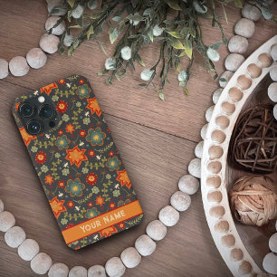 Retro Hübsch Fun Floral Dragonfly Individuelle Nam Case-Mate iPhone Hülle
