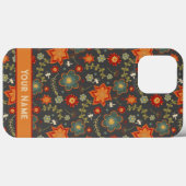 Retro Hübsch Fun Floral Dragonfly Individuelle Nam Case-Mate iPhone Hülle (Rückseite (Horizontal))