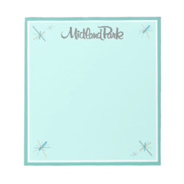 Retro Hübsch Mitte des Jahrhunderts Modernes Notep Notizblock