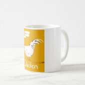 Retro-Huhn Kaffeetasse (VorderseiteRechts)