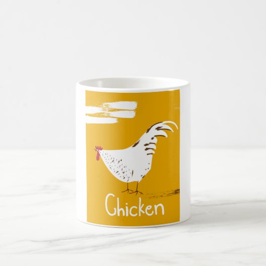 Retro-Huhn Kaffeetasse (Mittel)