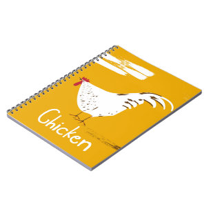Retro-Huhn Notizblock