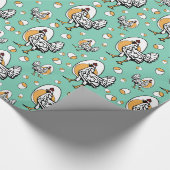 Retro Huhn-Packpapier Geschenkpapier (Ecke)