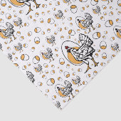 Retro Huhn-Seidenpapier Seidenpapier (Ausschnitt)