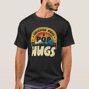 Retro Hühnchen Nugs Nuggets Foodies Pop Knuddeln T-Shirt