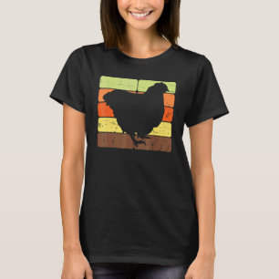 Retro-Hühner Geflügel Henne Hennen Küken Vogel Huh T-Shirt